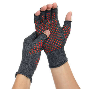 1 Pair Compression Arthritis Gloves Arthritic Joint Pain Relief Hand Gloves Therapy Open Fingers Com