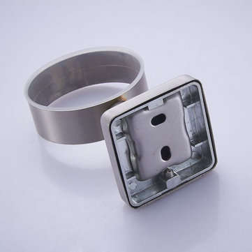 Wall Mounted Stainless Steel Bathroom Shower Soap Glass Holder Dish Rack