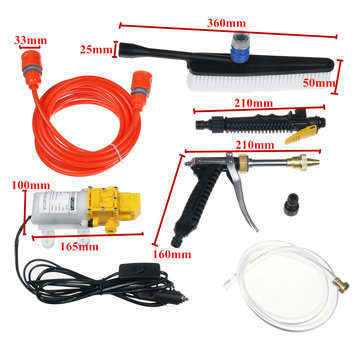 12V 120W Portable High Pressure Car Wash Spray Guns Foam Sprayer Washer Cleaner Water Pump