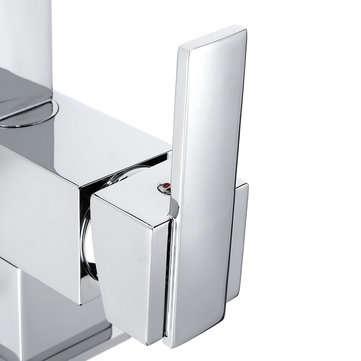 Modern Chrome Brass Kitchen Faucet Swivels Spout Single Handle Basin Mixer