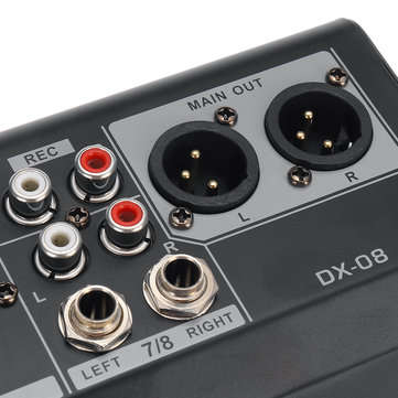8 Channel 48V bluetooth Digital Microphone Sound Mixing Console Powerful Professional Karaoke Audio