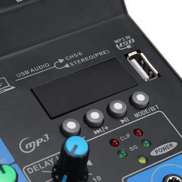 8 Channel 48V bluetooth Digital Microphone Sound Mixing Console Powerful Professional Karaoke Audio