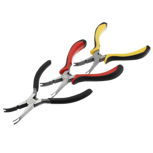 5.5 Inch Steel Head Upgrade Precision Universal Ball Nose Link Pliers Tool (Color black&yellow)
