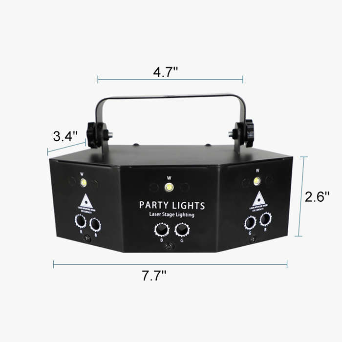 Laser LED Light Remote 9-EYE RGB DMX Projector Strobes DJ KTV Disco St