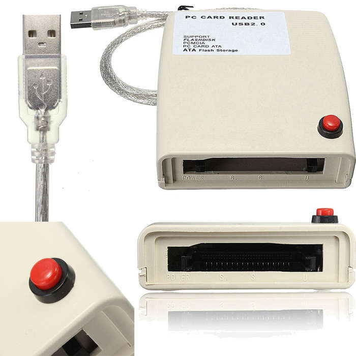 ATA PCMCIA Card Reader USB2.0 to 68 pin ATA PCMCIA Flash Disk Memory Card Adapter Converter