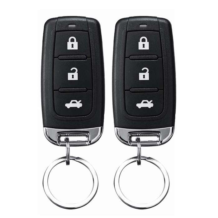 Universal Vehicle Central Locking Kit & Car Alarm System with Immobiliser Shock