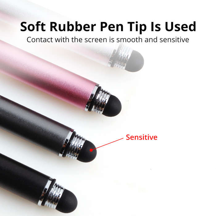 FONKEN Stylus Pen Universal 2 In 1 High Sensitive Double-Headed Capacitive Pen Touch Screen Stylus D