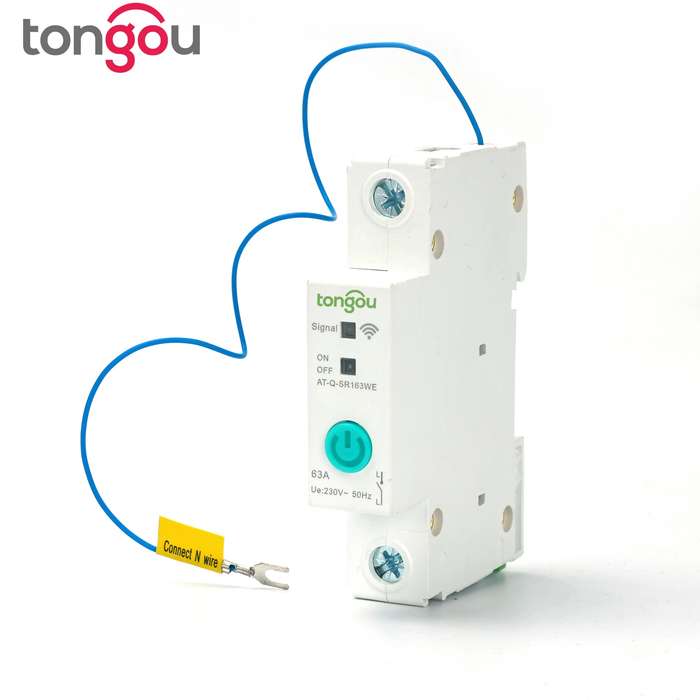 Tongou 1P 63A DIN Rail WIFI Circuit Breaker Smart Switch Remote Control by