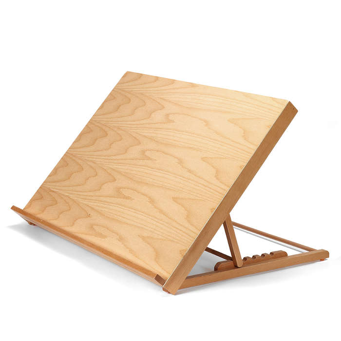 A2 Wooden Easel Sketch Stand Table Adjustable Artist Drawing Board Oil Painting Easels Art Drawing S
