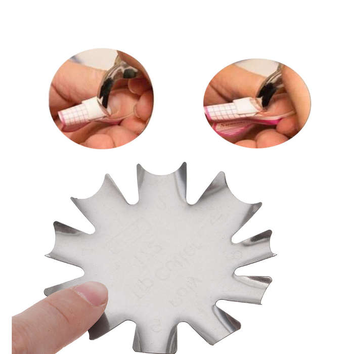 New 9 Sizes French Smile Line Cutter Nail Art Acrylic Stainless Steel Manicure E