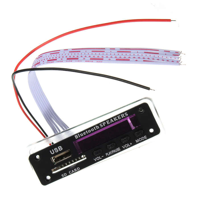 M01BT69 12V Wireless bluetooth MP3 WMA Decoder Board Audio Module USB TF Radio For Car