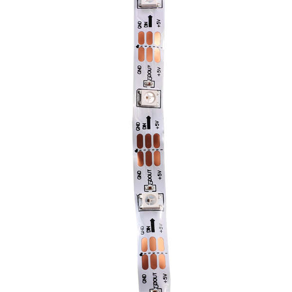 New 5M WS2812B IC SMD5050 Non-waterproof RGB LED Strip Light Individual Addressa
