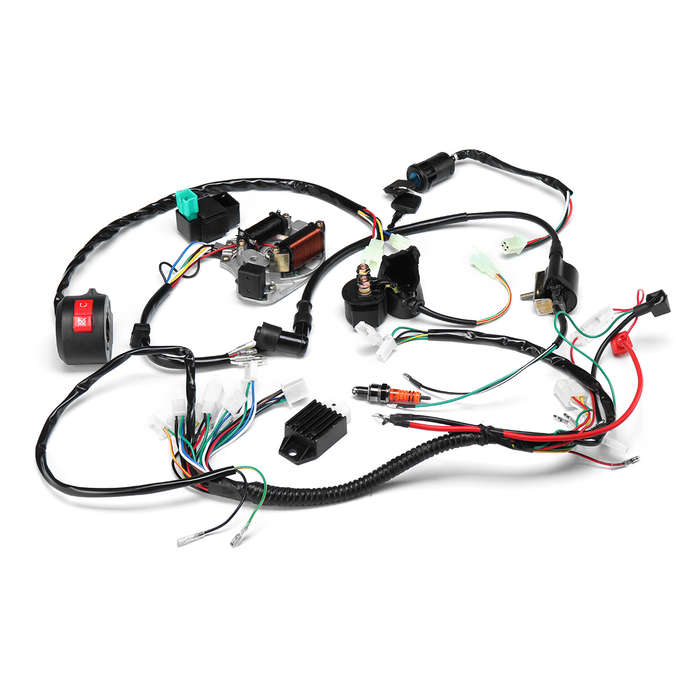 50cc 70cc 90cc 110cc Ignition Wiring Harness Kit Assembly ATV Quad