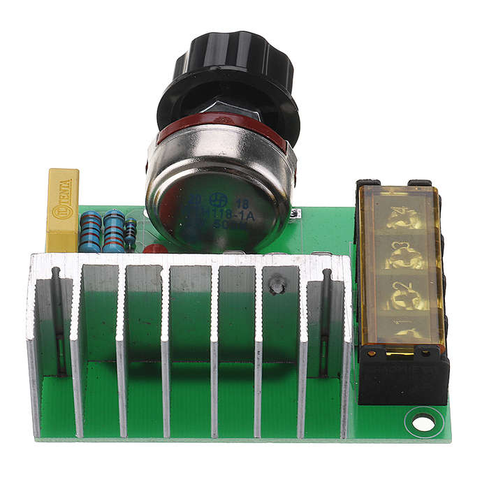 High Efficiency AC 0V-220V SCR Voltage Regulator PWM Motor Speed Controller Dual Capacitor with Knob