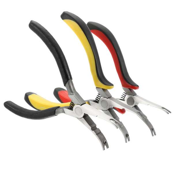 5.5 Inch Steel Head Upgrade Precision Universal Ball Nose Link Pliers Tool (Color black&yellow)