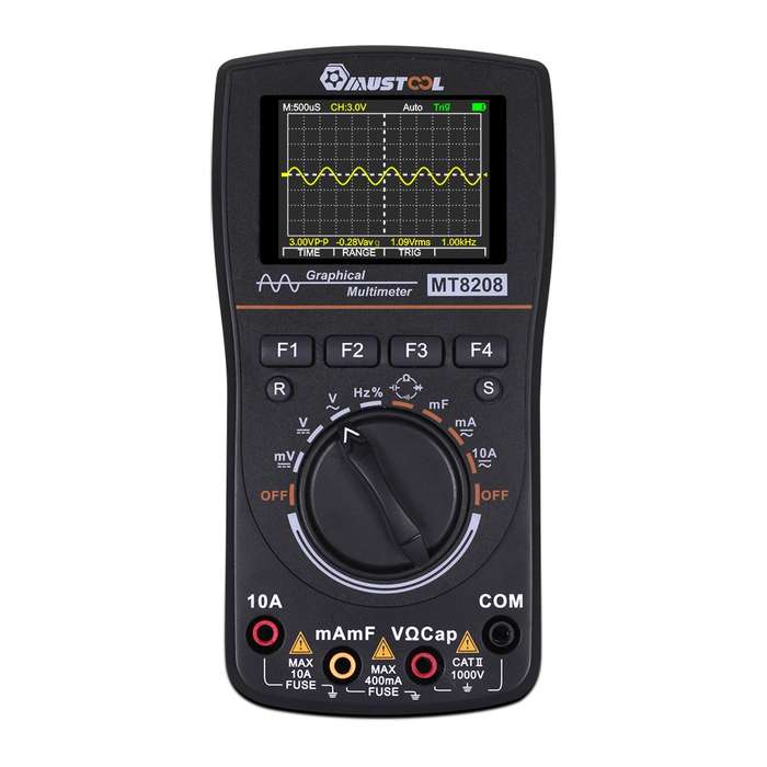 MUSTOOL MT8208 HD Intelligent Graphical Digital Oscilloscope Multimeter