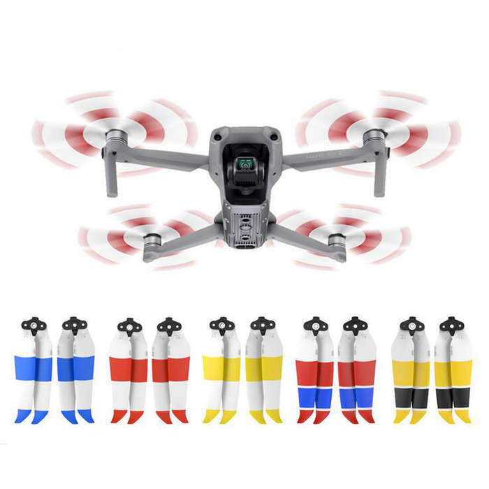 SUNNYLIFE 7238F Quick-release Low Noise Foldable Colorful Propeller Props Blade Set 4Pcs