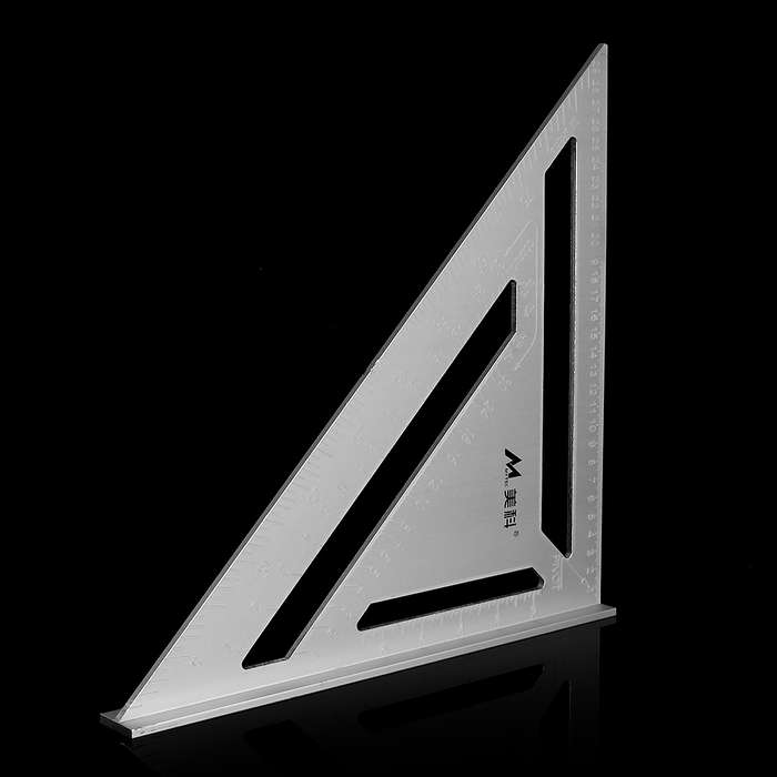 Aluminum Alloy 430x300x300mm Speed Square Layout Tool Metric Rafter Tr