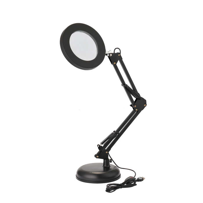 Magnifier Lamp Desktop LED Magnifier Lamp Nail Salon 5X Magnifying Lam