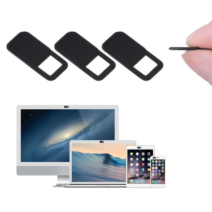 Bakeey Square Pattern Anti-Hacker Peeping Plastic Notebook PC Tablet Phone lens Protector Sliding Sh