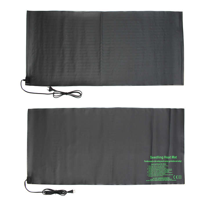 110V/220V 121X52cm Seedling Heat Mat Seeds Starter Germination Propagation Clone (Plug 220V EU Plug)
