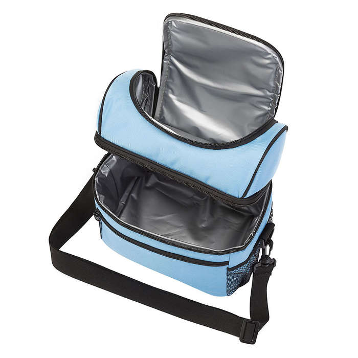 Waterproof Insulated Thermal Cooler Lunch Box Carry Tote Work Case Storage Bag (Color Blue)