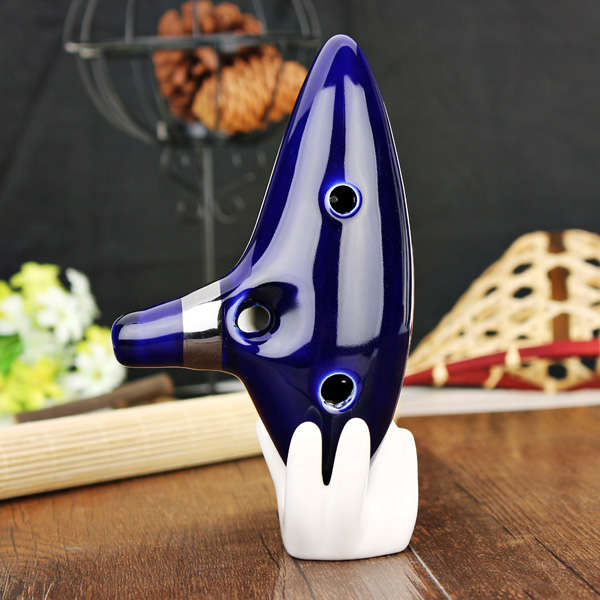 12 Hole Ocarina Ceramic Alto C Tone Legend of Zelda Ocarina Color Box
