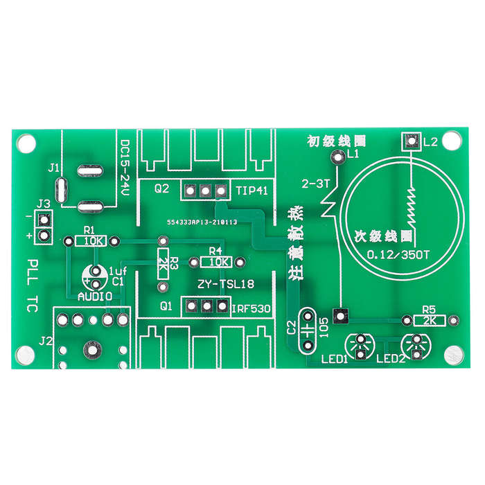 Geekcreit DIY Mini Tesla Coil Module Unassembled 15W DC 15-24V 2A Plasma Speaker Electronic Kit