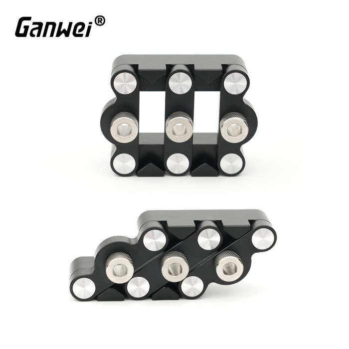 Black - GANWEI Woodworking Self Centering Dowelling Jig 6/8/10mm Wood Tenon Drilling Locator Wooden