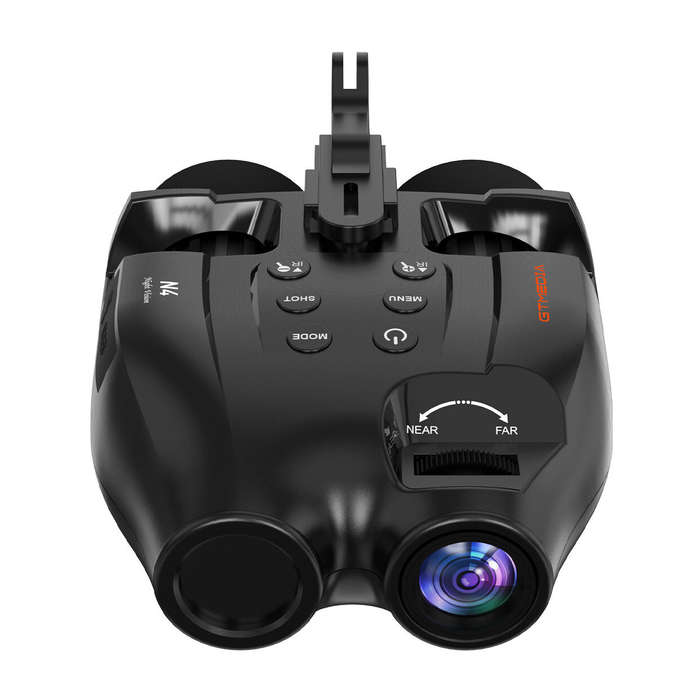 Black - GTMEDIA N4 Night Vision Binoculars 7 Levels Infrared Light 5X Zoom Photo/Video Playback Head