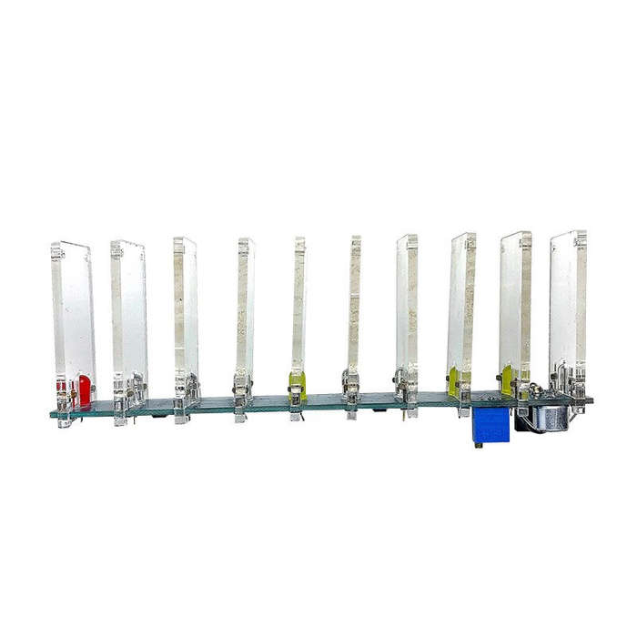 DIY Kit - 10-Segment Crystal Column Sound-Controlled Spectrum Lamp DIY Kit 7-Color LED Lights Adjust