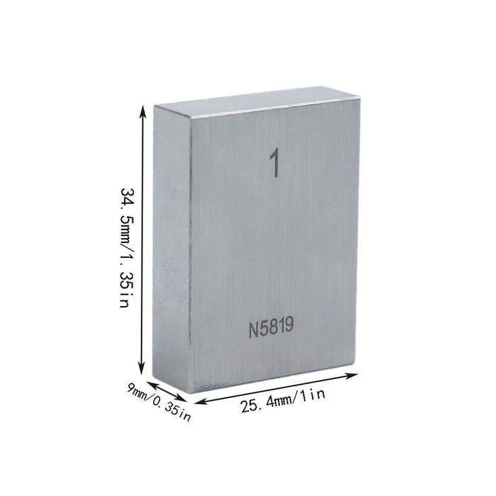 1 Inch - ETOPOO LK-1L Precision 1 Inch Steel Gauge Block Laser Engraved Calibration High Accuracy Ma