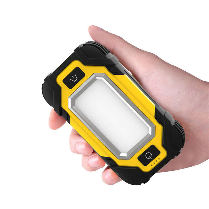 Yellow - SEEKNITE 3-in-1 Camping Lantern/Emergency Flashlight/Phone Charger, USB Charging LED Tent L