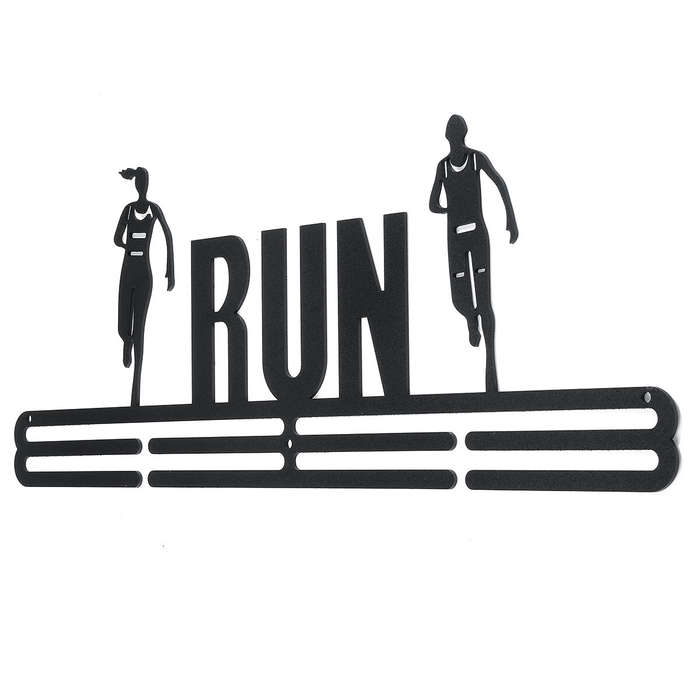 Type B - 40cm Metal Steel Sport Medal Holder Hanger Display Rack Ideal Swim Run Triathlon Decoration