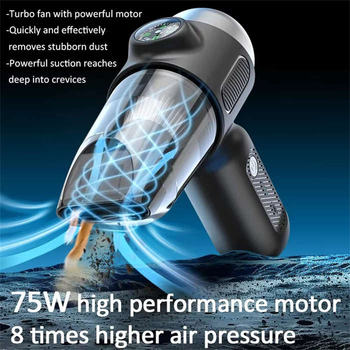 White - 5in1 Multifunctional Wireless Handheld Vacuum Cleaner - D11 Pro | 15000PA Strong Suction | R