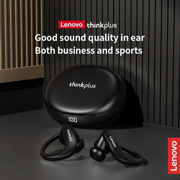 Lenovo T50 TWS Earbuds bluetooth Earphone LED Display HiFi Stereo Dual Mic ENC HD Calls Portable Spo