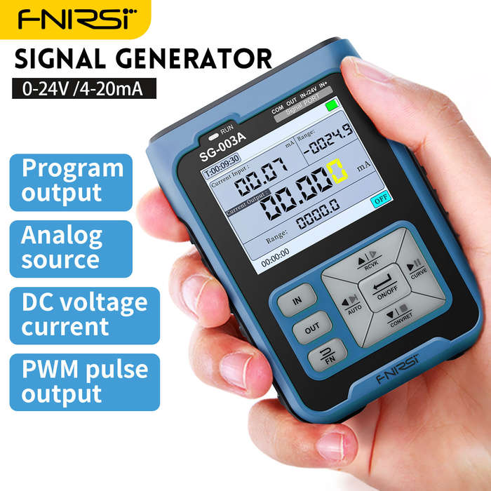 FNIRSI SG-003A 0-24V Adjustable Current Voltage Simulator 4-20mA Signal Generator Sources Transmitte