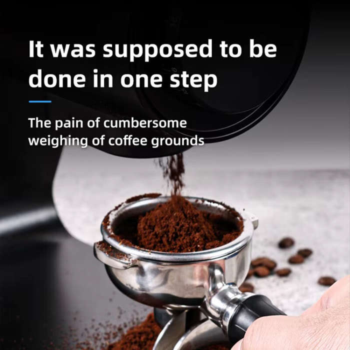 Black - Digital Coffee Dosing Cup 0.1g Precision Espresso Scale 500g Max Capacity Compact Portable E