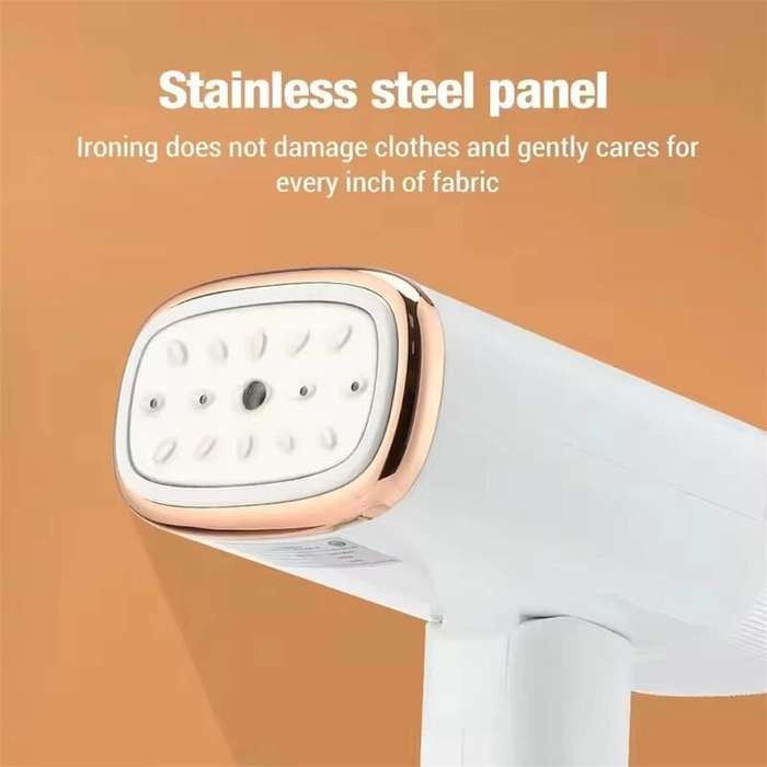 White - Portable Fabric Steamer 120ml Handheld Travel Clothes Steamer Fast Heating 1000W Compact Ste