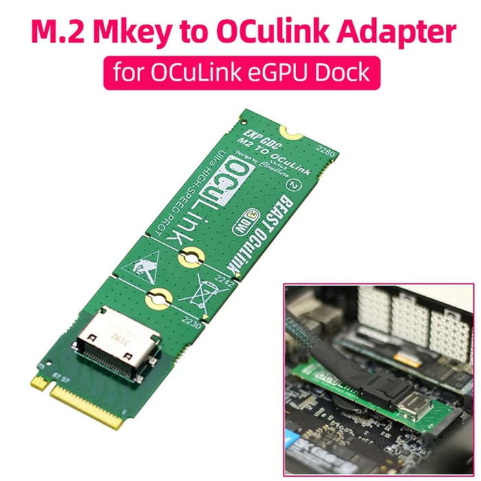 1pc - M.2 M Key To Oculink Adapter For OCULINK GPU Dock Mini PC Laptop To External Graphic Card High