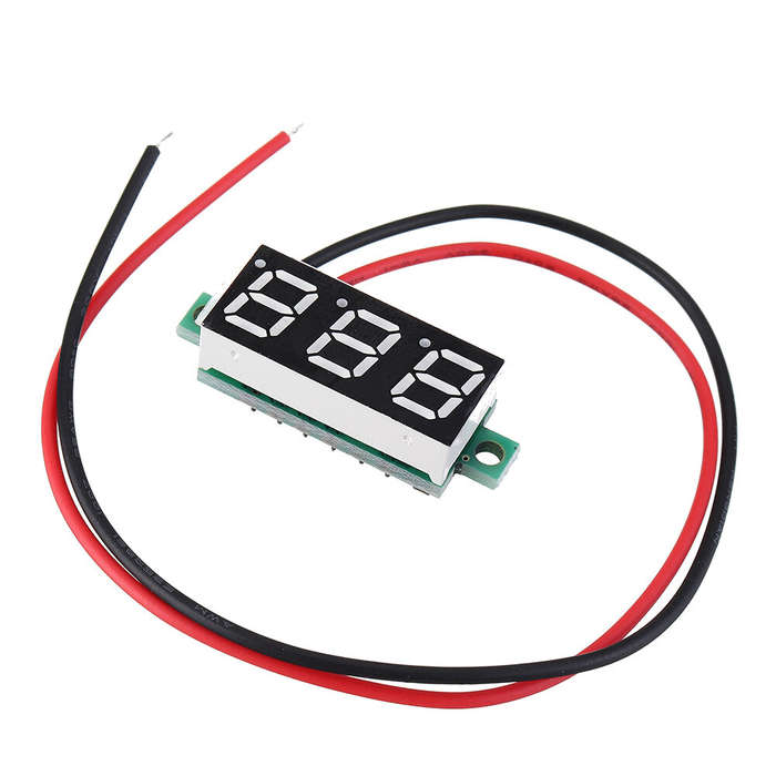 Blue - Geekcreit 0.28 Inch 2.5V-30V Mini Digital Volt Meter Voltage Tester Two Line Voltmeter