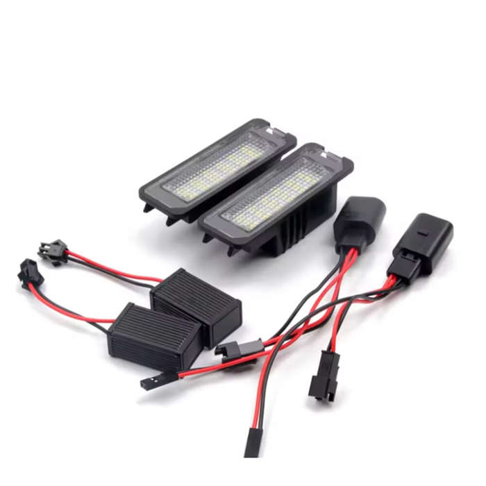 2PCS 12V LED License Plate Lights White Light 1K8943021 3D0943021A 3C5943021 1J6943021B for Volkswag