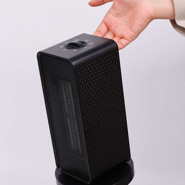 US - PTC Fast Heating Electric Heater Winter Desktop Heater Home 3-Speed Hot Air Blower 1200w Small