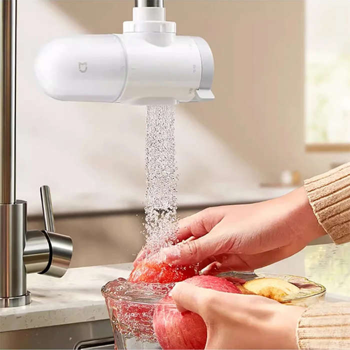 White - Xiaomi Mijia Faucet Water Purifier 2 Home Kitchen Faucet Visible Water Filter Activated Carb