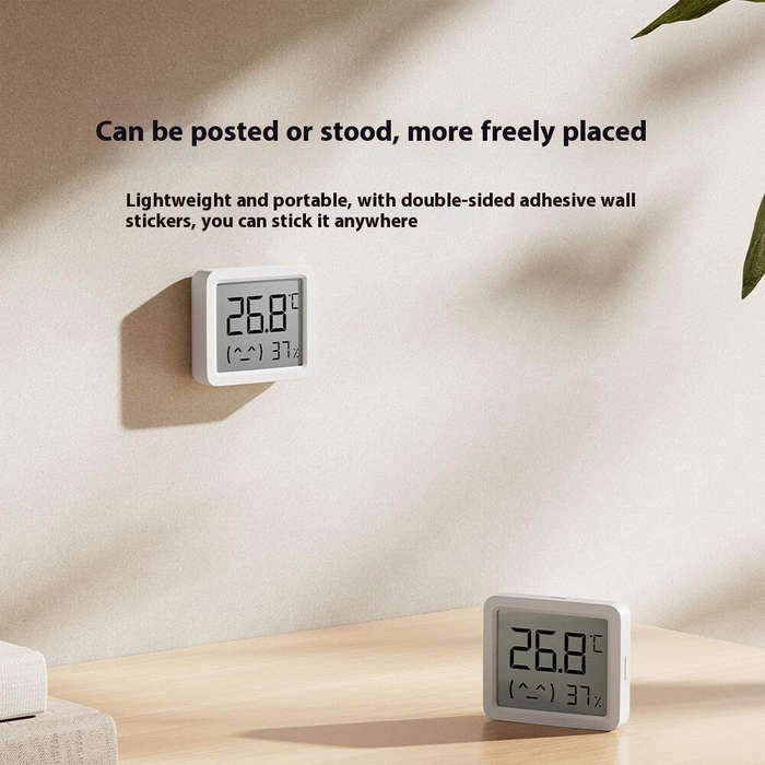 White - XIAOMI 3 Mijia Smart Temperature Humidity Sensor Mini 0C-60C Range Bluetooth 5.0 High Precis