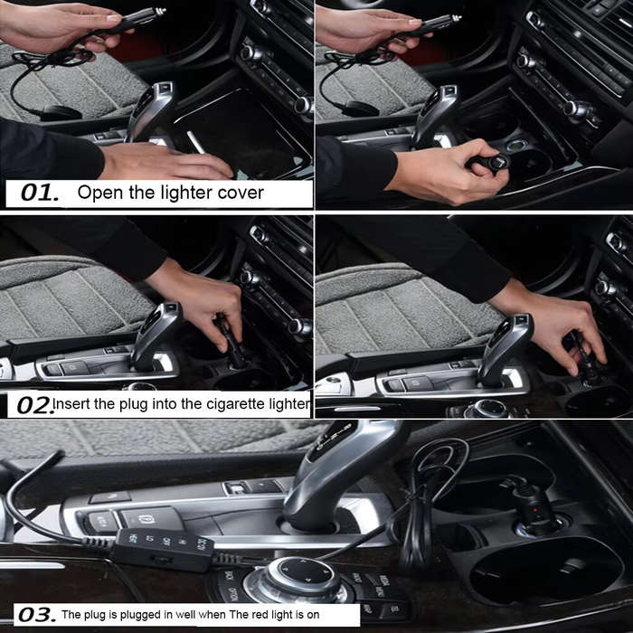Brown - 12V Auto Heated Car Seat Cover Rear Seat Heated Cushion Heating Warmer Cushions Auto Heating