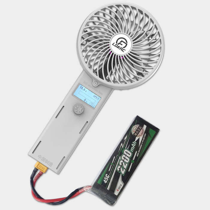 Grey - LDARC Portable Handheld Powerful F1 RC Fan Model with Brushless 2206 Motor XT60 Plug Compatib