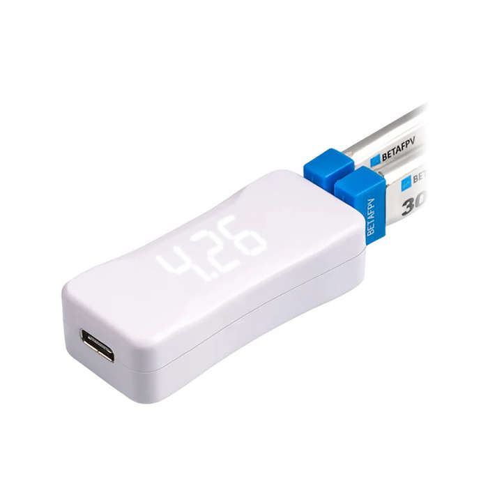 BETAFPV BT2.0 1S Battery Charger Voltage Tester Type-C Charger V2 4.35V/5V 1A/2A for 1S Lipo RC Batt