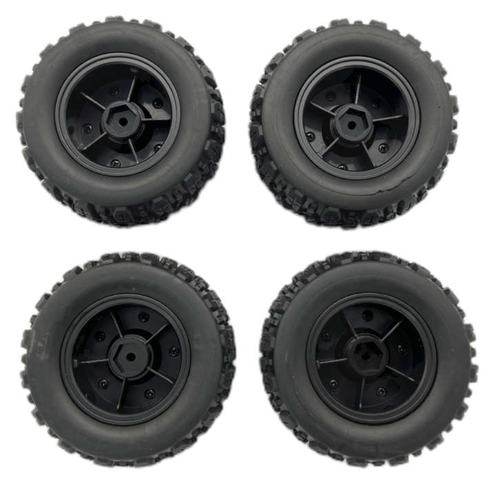 Tires - 4PCS Upgraded Tires Wheels for Wltoys 144010 MJX 14209 14210 1/14 1/16 RC Cars Vehicles Mode