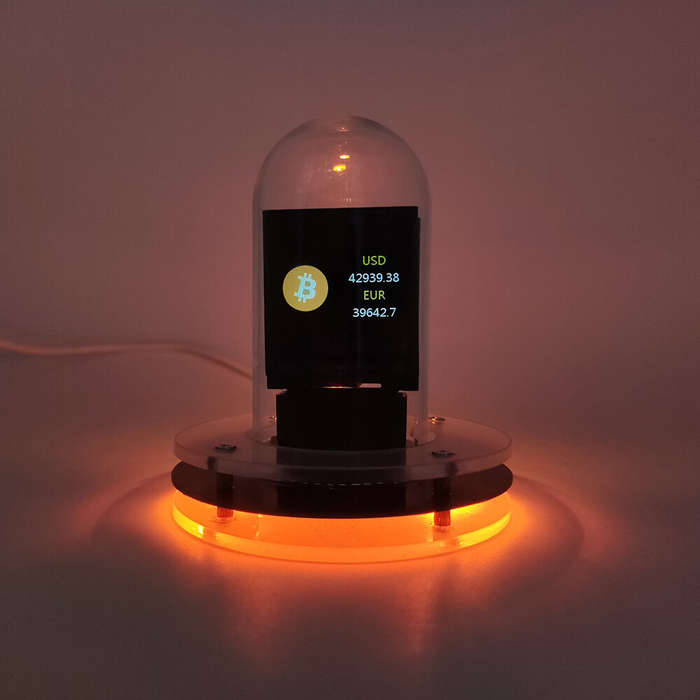 Black - Nixie Tube Clock Weather Smart WIFI Bitcoin Desktop Clock DIY Tube Clocks Digital Table Cloc